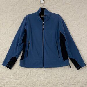 North End Zip Up Fleece Jacket Blue Size Large